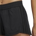 Sport shorts til kvinder Adidas Pacer 3 Stripes Sort