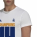 Heren Voetbal T-shirt met Korte Mouwen Adidas Real Madrid Champions 2022