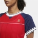 Camisola de Manga Curta Mulher Nike Ténis Azul Vermelho