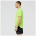 Tricou Sport cu Mânecă Scurtă New Balance Verde lămâie