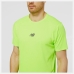 Tricou Sport cu Mânecă Scurtă New Balance Verde lămâie