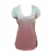 Dames-T-Shirt met Korte Mouwen Nike SS Dip Dye Burnout Rood Wit