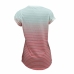 Camisola de Manga Curta Mulher Nike SS Dip Dye Burnout Vermelho Branco