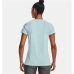 Women’s Short Sleeve T-Shirt Under Armour Tech Twist Light Blue