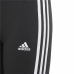 Lasten urheilulegginsit Adidas Essentials 3 Stripes Musta