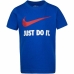 Camisola de Manga Curta Infantil Nike Swoosh Azul