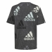 Camisola de Manga Curta Infantil Adidas Brand Love  Preto