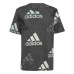 Barn T-shirt med kortärm Adidas Brand Love  Svart