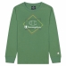 Детска Тениска с Дълъг Ръкав Champion Athletic Crewneck  Зелен