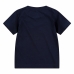 Camisola de Manga Curta Infantil Nike Swoosh Azul Marinho