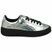 Dámské sportovní boty Puma Basket Platform Metallic  Světle šedá