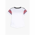 T-Shirt met Korte Mouwen voor kinderen Converse Retro Sport Wit