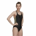 Women’s Bathing Costume Adidas 3S Mid  Black