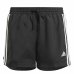 Pantalones Cortos Deportivos para Niños Adidas  Designed To Move 3 band Negro