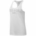 Women's Sleeveless T-shirt Reebok 1895 Race White