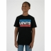 Maglia a Maniche Corte Uomo Levi's Logo Jr  Nero