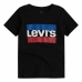 Kortærmet T-shirt til Mænd Levi's Logo Jr  Sort