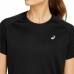 Dames-T-Shirt met Korte Mouwen Asics  Icon SS Zwart