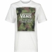 Camiseta de Manga Corta Hombre Vans Camo Check Blanco