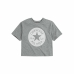 T-Shirt met Korte Mouwen Converse  Chuck Patch Boxy Grijs