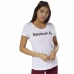 Dames-T-Shirt met Korte Mouwen Reebok Scoop Neck Wit