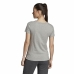 Dames-T-Shirt met Korte Mouwen Adidas Linear Lichtgrijs