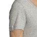 Dames-T-Shirt met Korte Mouwen Adidas Linear Lichtgrijs