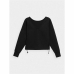 Sweat sans capuche femme 4F BLD026 Noir