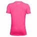 Camiseta de Manga Corta Infantil Under Armour UA Tech Rosa