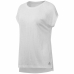 Women's Sleeveless T-shirt Reebok Burnout White