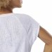 T-Shirt para Mulher sem Mangas Reebok Burnout Branco