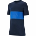 Camisola de Manga Curta Infantil Nike Dri-FIT Academy Azul