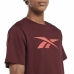 Heren-T-Shirt met Korte Mouwen Reebok RI Logo Kastanjebruin