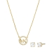 Ketting met bijpassende oorbellen voor vrouwen Michael Kors MKC1260AN