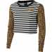 Dames-T-Shirt met Lange Mouwen Nike Animal Print