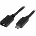 Cable Micro USB Startech USBUBEXT50CM         Black