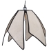 Suspension Romimex Noir Naturel Bambou Fleur 45 x 35 x 45 cm