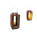 Bordlampe Romimex Brun Metal 20 x 36 x 20 cm Laantarn