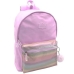 Mochila Escolar Blin-Blin Cor de Rosa 42 x 31 x 14 cm Arco-íris