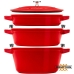 Bandeja para Horno Zwilling La Cocotte Rojo Hierro Fundido Ø 24 cm (3 Unidades)