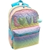 Schoolrugzak Blin-Blin Love Turkoois 42 x 31 x 14 cm