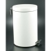 Pedal bin White Stainless steel Circular 12 L