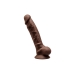 Dildo Silexd Castanho Silicone