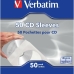 Custodia Hard Disk Verbatim Fundas de CD, paq 50