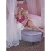 Set di Lingerie Exposed Rosa Bordeaux (L/XL)