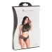 Conjunto de Lencería S Pleasures Negro (Talla única)