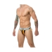 Tanga Mob Eroticwear Nero Arancio XL