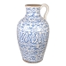 Vase Romimex Blue White Porcelain 40 x 70 x 40 cm With handle