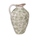 Vaso Romimex Verde Bege Porcelana 27 x 16 x 15 cm Com pega