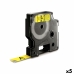 Cinta laminada para máquinas rotuladoras Dymo D1 45018 12 mm LabelManager™ Amarelo Preto (5 Unidades)